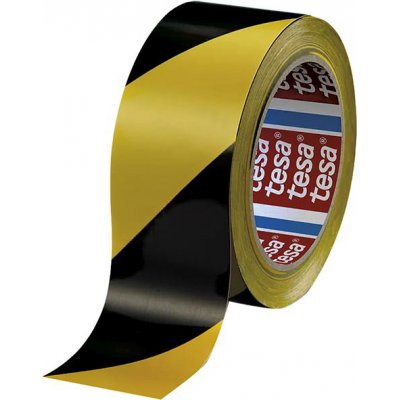 Tesa 60760 žltá / čierna varovná páska 33 m x 50 mm