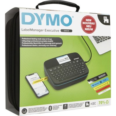 DYMO LabelManager Executi640CB s 3 D1 popisovacou páskou vrát. prenosnej tašky Softcase - obrázek