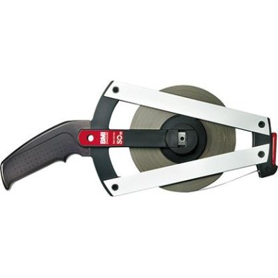 Rámové měřicí pásmo ocelové, bílý lak 50 m x 13 mm Začátek pásma A Flextop Ergoline BMI - obrázek