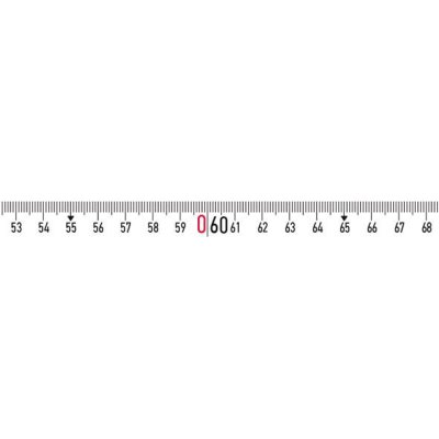 Rámové měřicí pásmo ocelové, bílý lak 50 m x 13 mm Začátek pásma A Flextop Ergoline BMI - obrázek