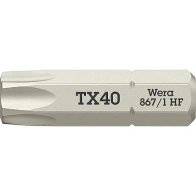 Bit extra tvrdý 1/4" DIN 3126 C6,3 T40x25mm přídržná funkce Wera