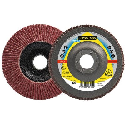 Lamelový brusný kotouč SMT 974 125x22,23 mm vypuklý, keramický korund K80 Klingspor