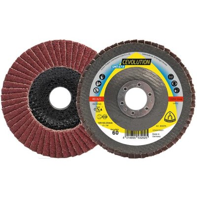 Lamelový brusný kotouč SMT 674 125x22,23 mm vypuklý, keramický korund K80 Klingspor