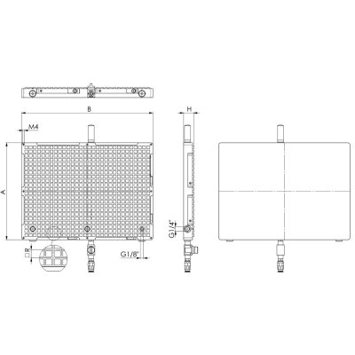 7800BV-400x400 vákuová upínacia doska, Basic Line - obrázek