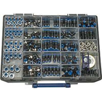 Box sortimentu Zásuvná spojka Modrá séria RIEGLER