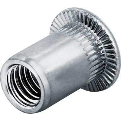 Slepá nitovacia matica ušľachtilá oceľ plochá okrúhla hlava M6 Rozsah upnutia: 0,5 - 3,0mm - obrázek