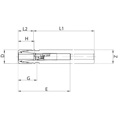 Klieštinové skľučovadlo CENTRO-P CP8M-Z12-L1=200 - obrázek