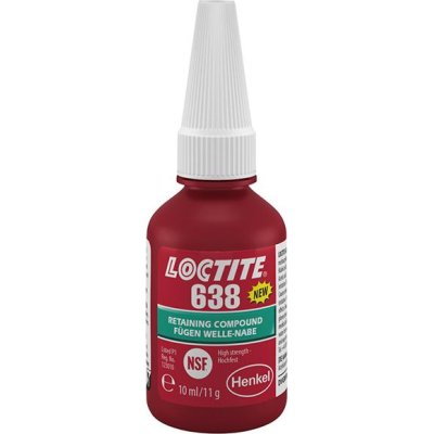 Anaerobní lepidlo LOCTITE 638 odolné vůči vysokým teplotám vysoce pevné, 10ml lahvička Henkel