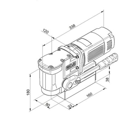 Magnetická vrtačka MAB 155 230 V BDS - obrázek