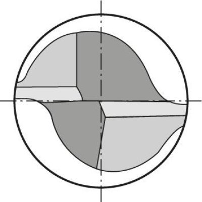 Fréza so stopkou dlhá DIN6527 VHM Z2 stopka HA 8mm FORMAT - obrázek