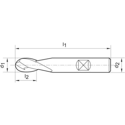 Rádiuosová fréza krátka WN VHM TiALN stopka HB Z28mm FORMAT - obrázek