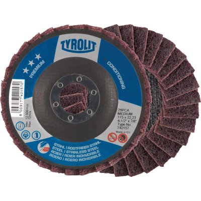 vejárovitý brúsny kotúč textilný SCM-A 125x22mm stredný Tyrolit