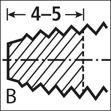 Strojný závitník DIN352 HSS-Co5 M4 FORMAT - obrázek