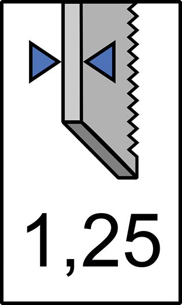 List pre pílu dierové píly T 244 D 5 ks./balení FORMAT - obrázek