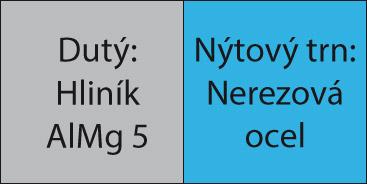 Slepý nit CAP hliník / VA plochá guľatá hlava 4,8x9,5mm GESIPA - obrázek