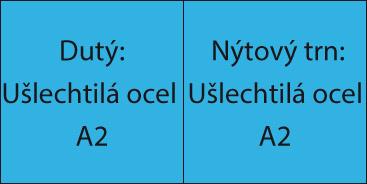 Slepý nit INOX A2 / VA plochá guľatá hlava 5x16mm GESIPA - obrázek