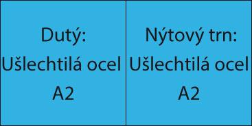 Slepý nit INOX A2 / VA plochá guľatá hlava 4,8x8mm GESIPA - obrázek